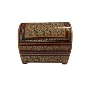 Boîte à bijoux en bois artisanale avec design persan Khatam – Iblue