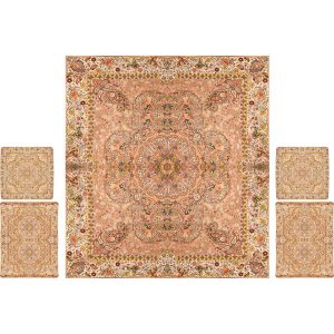 Parure de lit persane – Style oriental, taille double, tissu Termeh – Afshar