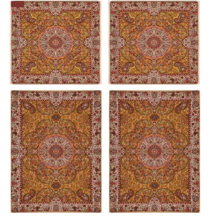 Parure de lit persane – Style oriental, taille double, tissu Termeh – Kebria