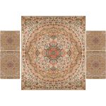 Parure de lit persane – Style oriental, taille double, tissu Termeh – Nima