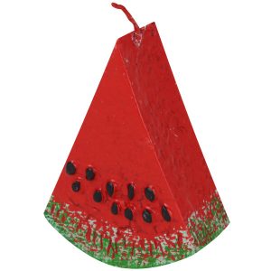 Bougie Pastèque – Thème Symbolique, Parfaite pour Yalda