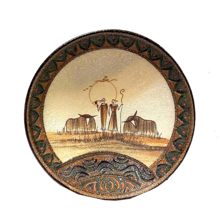 Bol décoratif en céramique fait main modèle Neyshabour