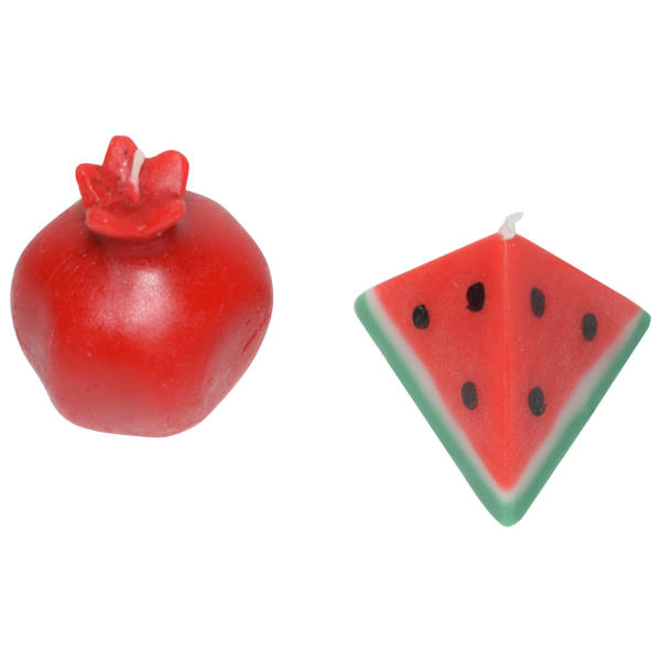Bougie Grenade – Combinée avec Pastèque, Parfaite pour Yalda