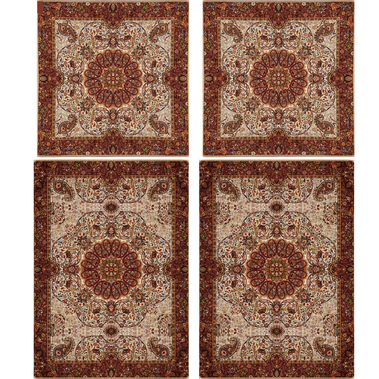 Parure de lit persane – Style oriental, taille double, tissu Termeh – Nahal