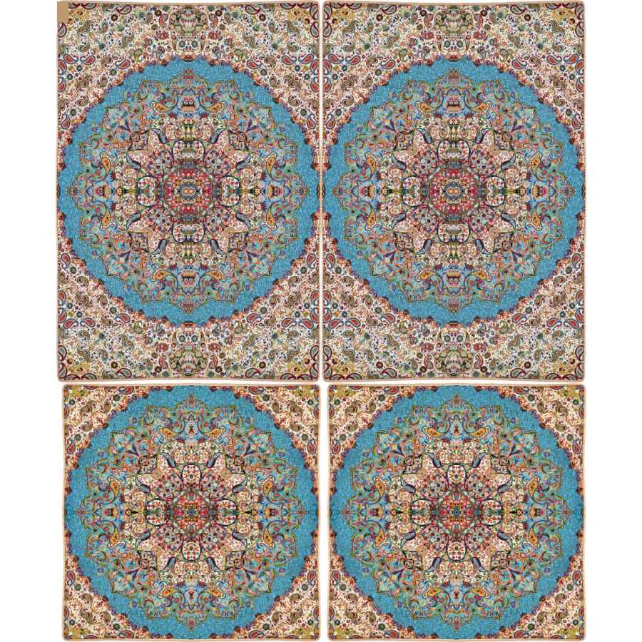 Parure de lit persane – Style oriental, taille double, tissu Termeh – Nina