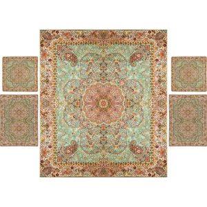Parure de lit persane – Style oriental, taille double, tissu Termeh – Noyan