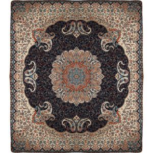 Parure de lit persane – Style oriental, taille double, tissu Termeh – Toranj