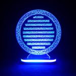 Lampe de chevet LED 3D Islamique Ayat al-Kursi