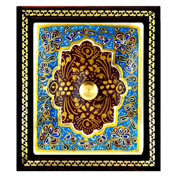 Boîte à bijoux en bois artisanale avec design persan Khatam - Kabir
