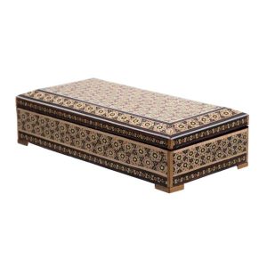 Handcrafted Wooden Jewelry Box with Persian Khatam Design – Rasta