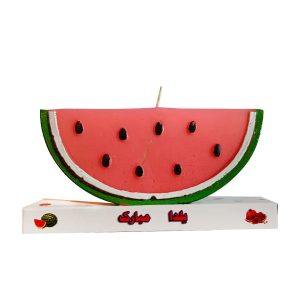 Bougie Pastèque – Design Décoratif, Parfaite pour la Mise en Scène de Yalda