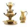 Samovar en laiton persan, théière décorative à charbon, motifs floraux 2 litres