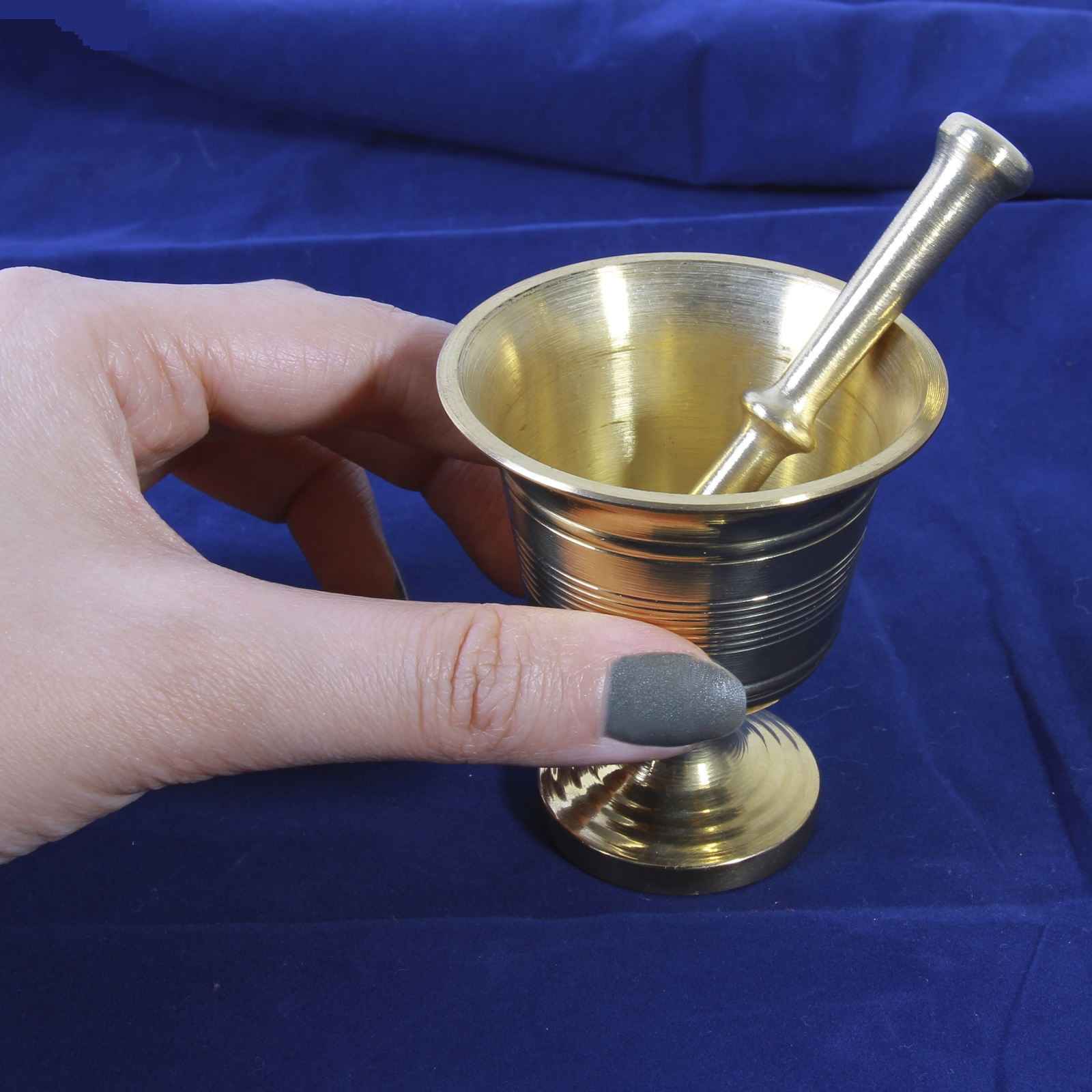 Set de Mortier & Pilon en Laiton Style Persan Traditionnel Golzari