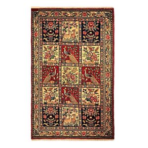Tapis Persan en Laine Fait Main Modèle Cubes