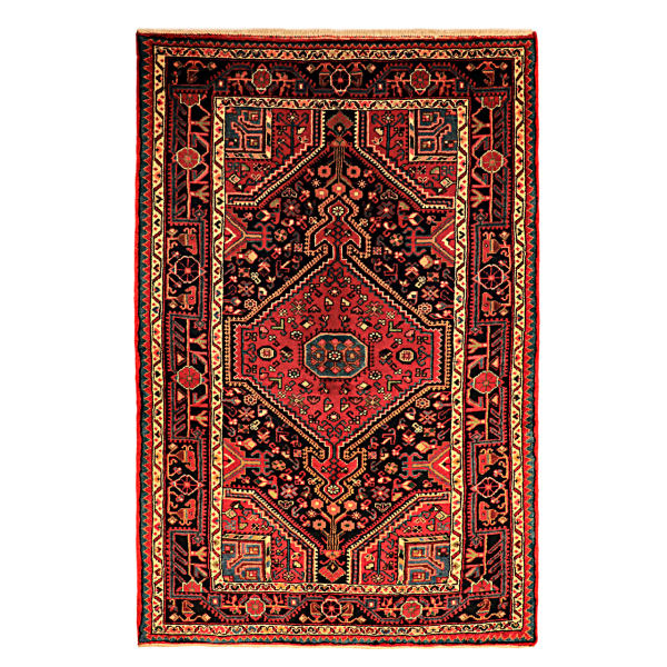Tapis persan en laine tribal noué à la main Bisheh
