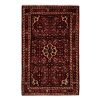 Tapis Persan Fait Main Médaillon Intriqué en Laine Couleur Sombre