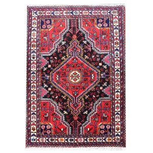 Tapis persan en laine tribal noué à la main Sima