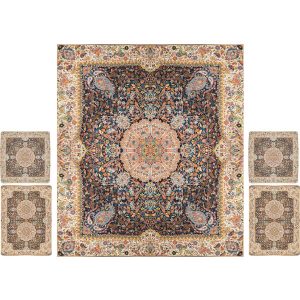 Parure de lit persane – Style oriental, taille double, tissu Termeh – Paradise