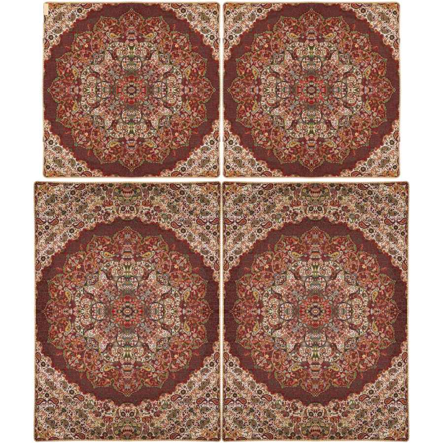 Parure de lit persane – Style oriental, taille double, tissu Termeh – Hana