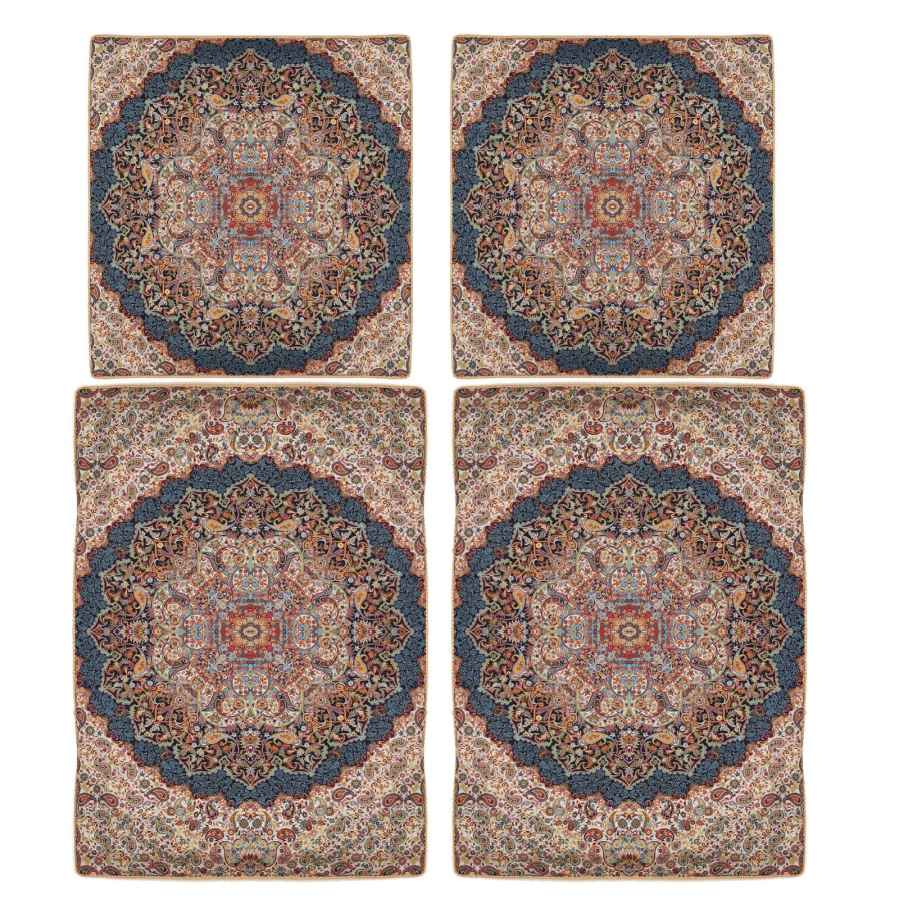 Parure de lit persane – Style oriental, taille double, tissu Termeh – Ordibehesht