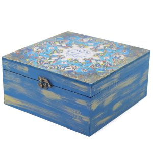 Boîte en Bois pour Cadeaux – Motif Persan Inspiré Janan