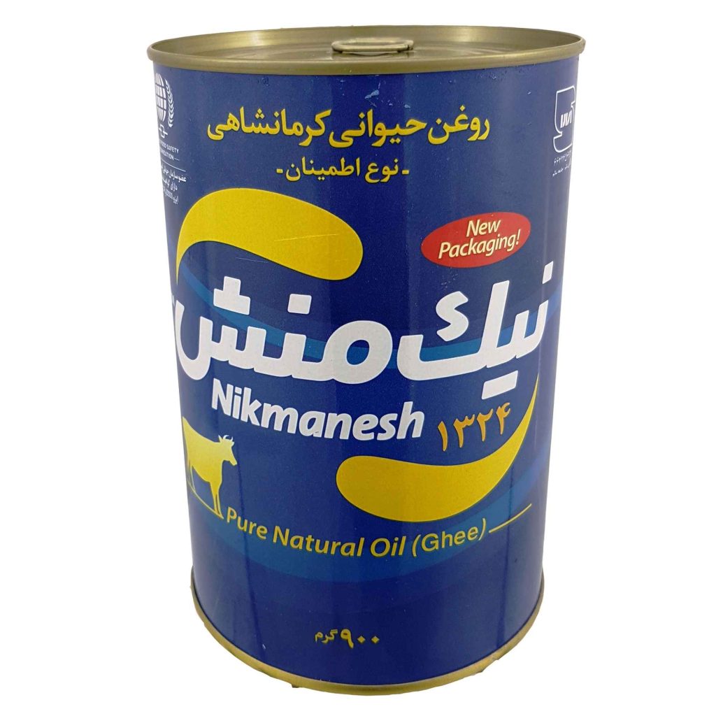 Nikmanesh Kermanshahi Ghee – Huile de Cuisine Traditionnelle de Beurre Clarifié, 900g