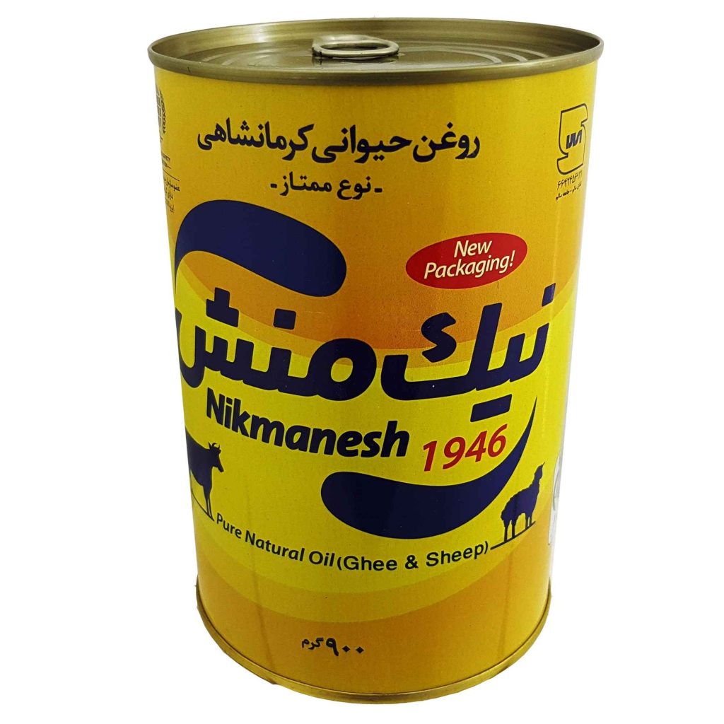 Nikmanesh Kermanshahi Ghee & Ghee de Mouton – Huile de Cuisine Traditionnelle de Beurre Clarifié, 900g