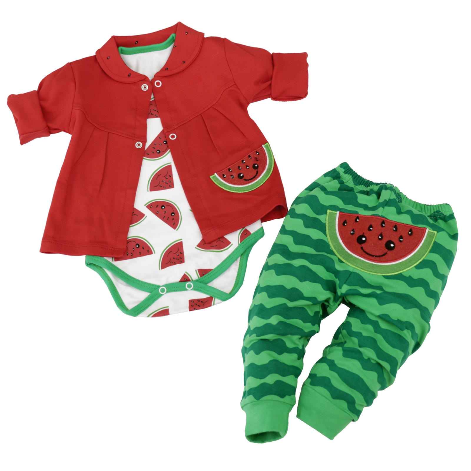Ensemble de vêtements pour bébé 3 pièces modèle Nuit de Yalda
