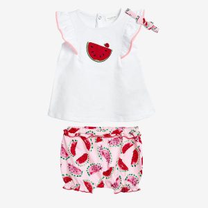 Ensemble de vêtements pour nouveau-né 3 pièces modèle Pastèque