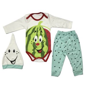 Ensemble de vêtements pour nouveau-né 3 pièces modèle Yalda