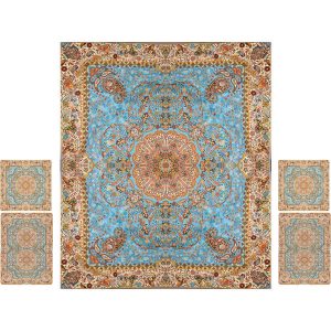 Parure de lit persane – Style oriental, taille double, tissu Termeh – Afshar