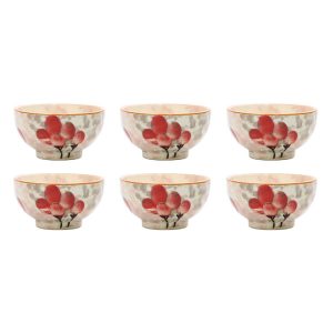 Bol en Poterie Fait Main – Pour Yaourts, Desserts, Salades et Nouilles | Bezh (Ensemble de 6)