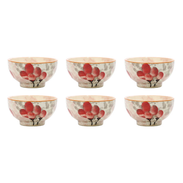 Bol en Poterie Fait Main - Pour Yaourts, Desserts, Salades et Nouilles | Bezh (Ensemble de 6)