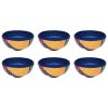 Bol en Poterie Fait Main - Pour Yaourts, Desserts, Salades et Nouilles | Darya (Ensemble de 7)