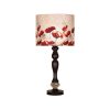 Lampe de table en bois traditionnelle avec abat-jour Rose II