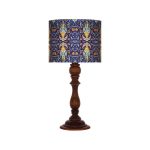 Lampe de table en bois traditionnelle avec abat-jour inspiré de la Perse Yalda