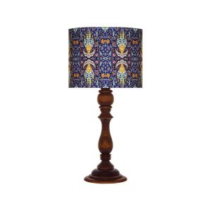 Lampe de table en bois traditionnelle avec abat-jour inspiré de la Perse Yalda