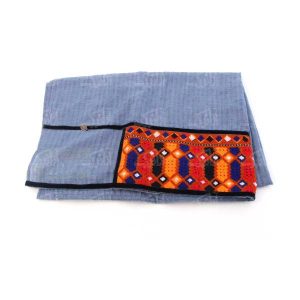 Châle Baloutche Brodé pour Femme Bleu