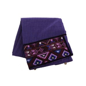 Châle Baloutche Brodé pour Femme Violet
