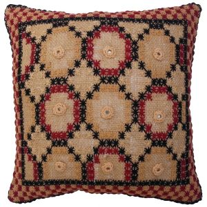 Housse de Coussin Brodée – Design Sima Crème