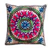 Housse de Coussin Brodée - Design Suzani Moonlight