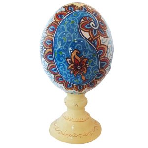 Œuf d’autruche décoratif persan peint à la main – Savin