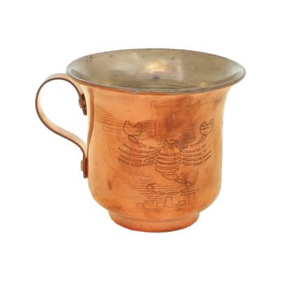Tasse persane en cuivre – Martelée pour boissons froides – Aban