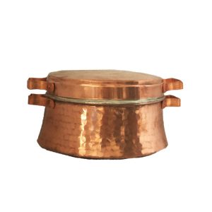 Marmite persane en cuivre – Style de cuisson traditionnel martelé Janan II