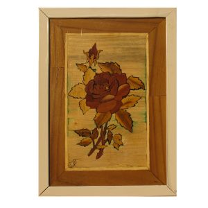 Art en Marqueterie de Bois – Fleur de Rose