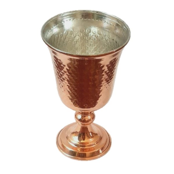Verres à vin en cuivre persan faits à la main - Modèle martelé Ahmadi