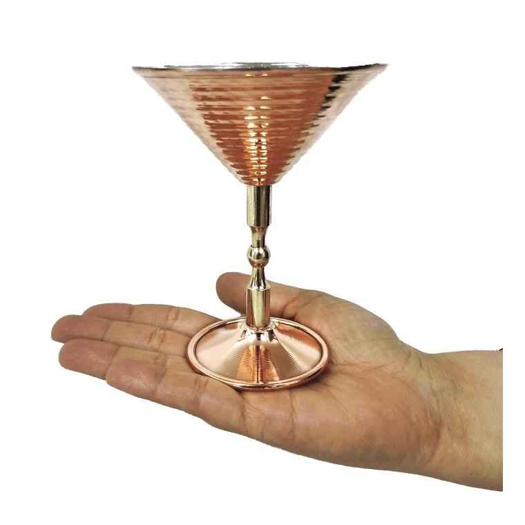 Verre à vin en cuivre persan martelé – Modèle Sahand