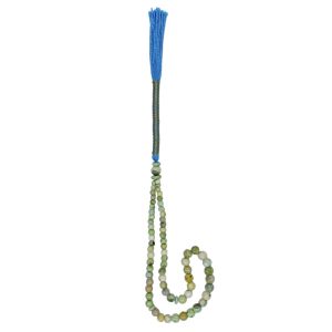 Chapelet en turquoise de Neyshabur : 66 perles de prière artisanales vertes