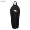 Tchador noir islamique arabe Hijab pour femmes et prière - Yaman
