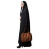 Tchador noir islamique arabe Hijab avec manches pour femmes et prière - Fatemi